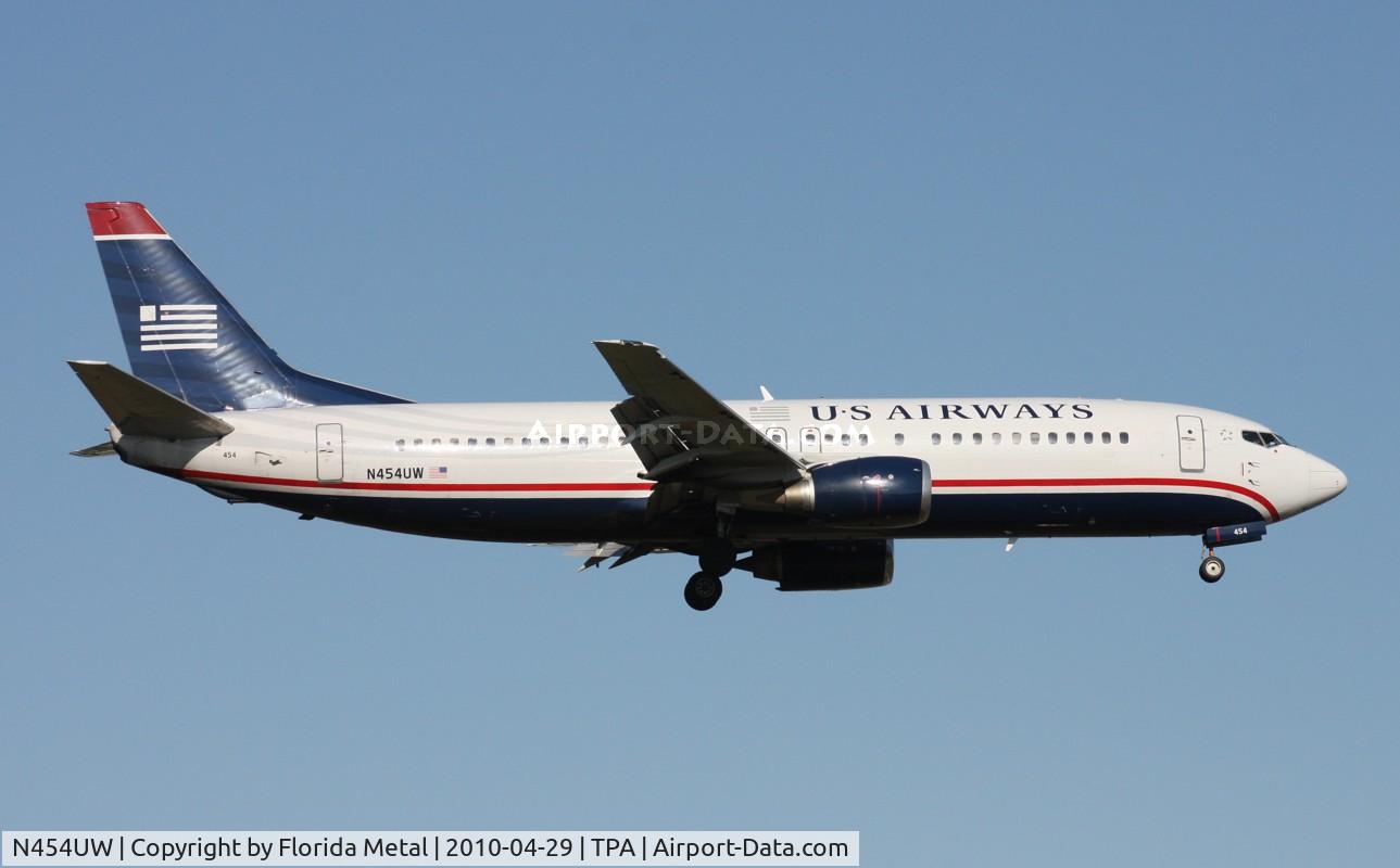 N454UW, 1991 Boeing 737-4B7 C/N 24996, US Airways 737-400