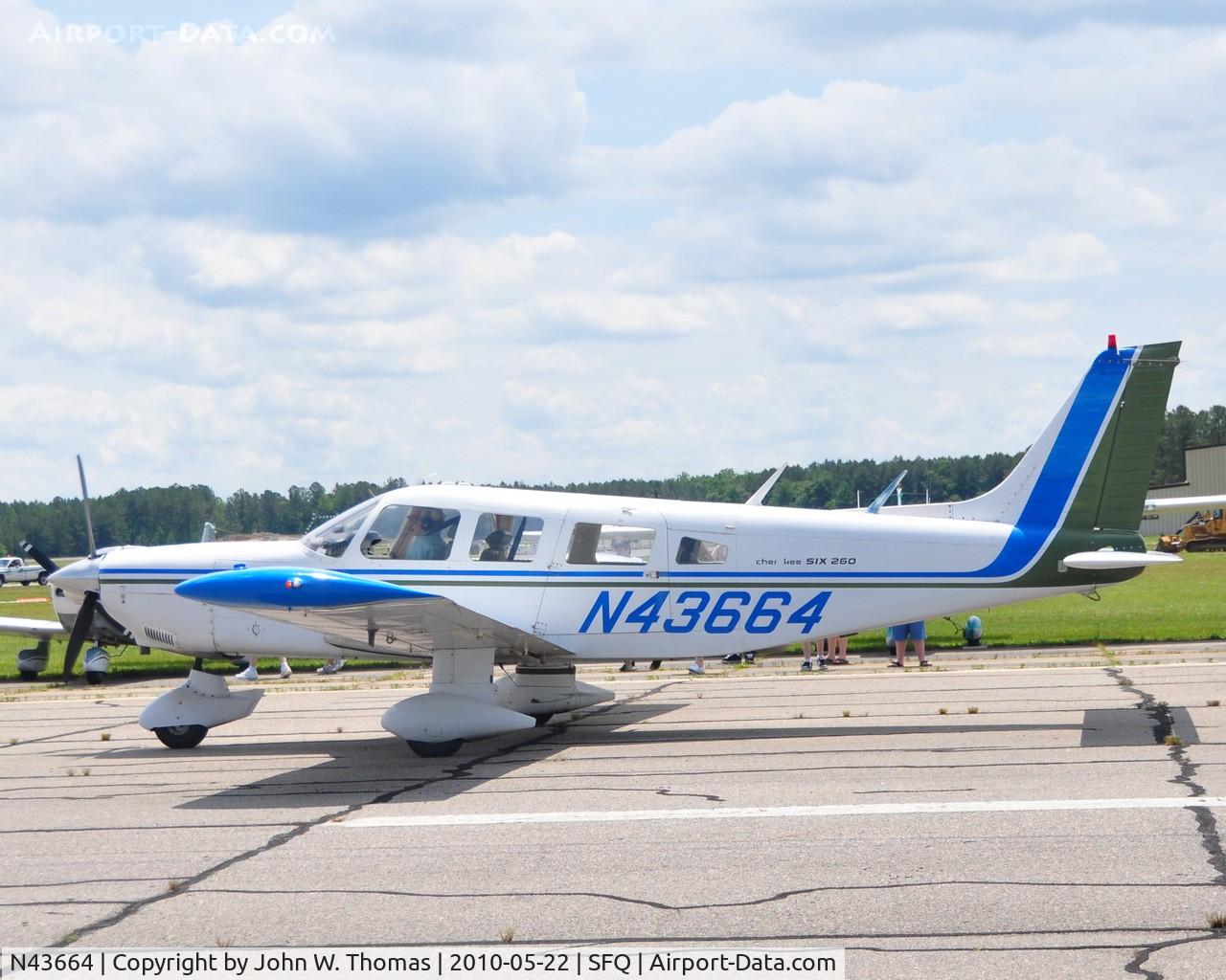 N43664, 1974 Piper PA-32-260 Cherokee Six C/N 32-7400046, Virginia Regional Fly-In at Suffolk