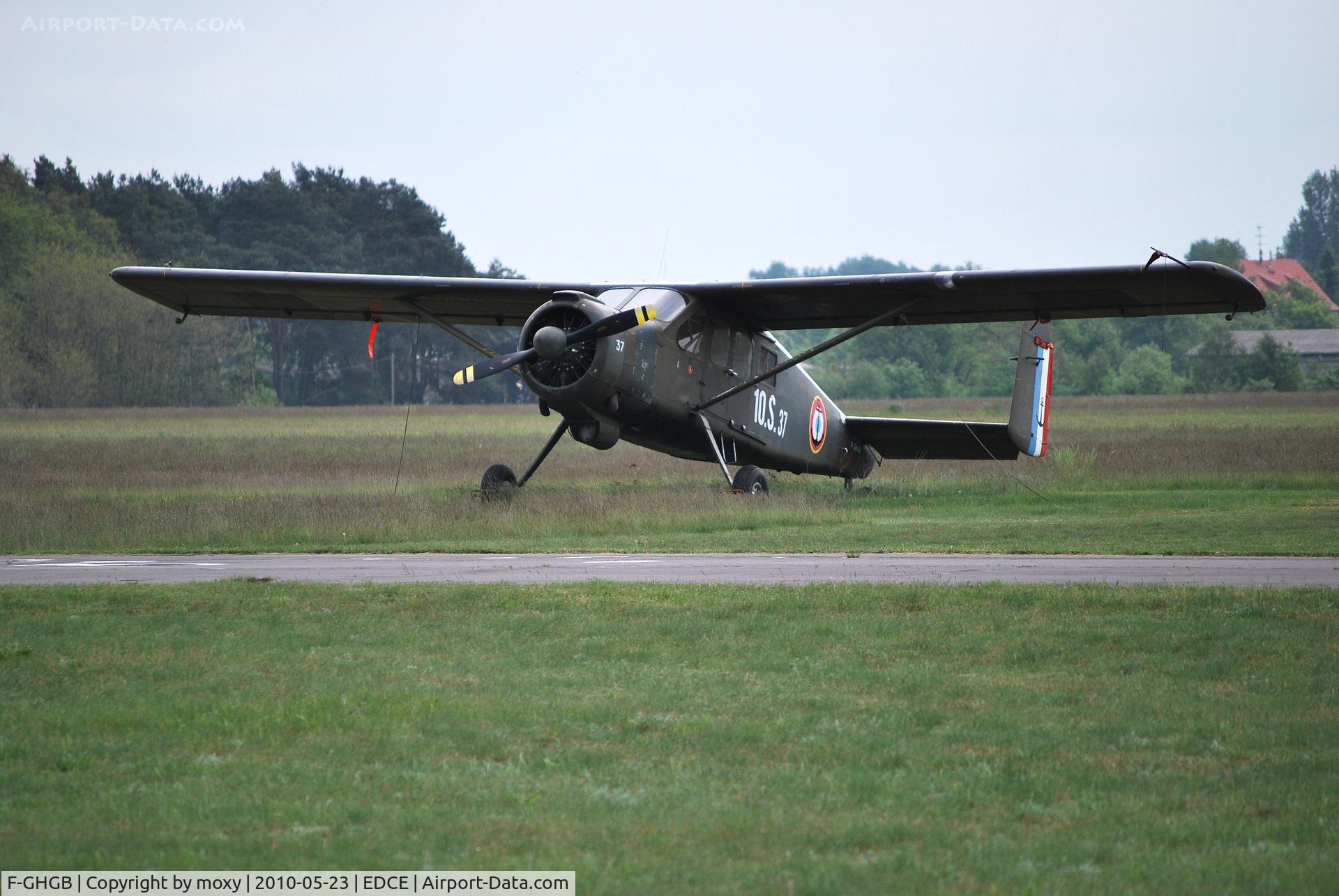 F-GHGB, Max Holste MH-1521C-1 Broussard C/N 256, Max Holste Broussard at Eggersdorf, Eastern Germany.