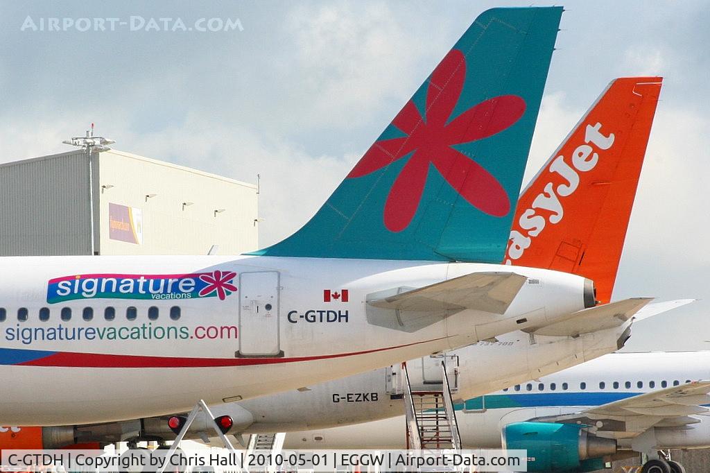 C-GTDH, 2001 Airbus A320-214 C/N 1605, back from winter lease with Skyservice Airlines, will become G-OOPT