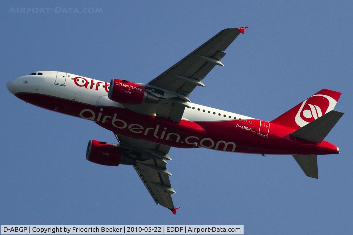 D-ABGP, 2008 Airbus A319-112 C/N 3728, departing via RW25L