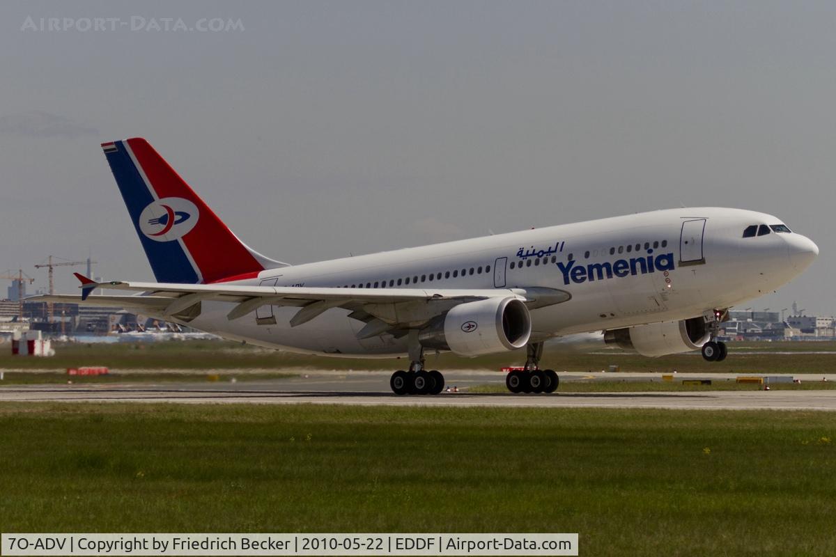 7O-ADV, Airbus A310-325 C/N 702, departing via RW18W