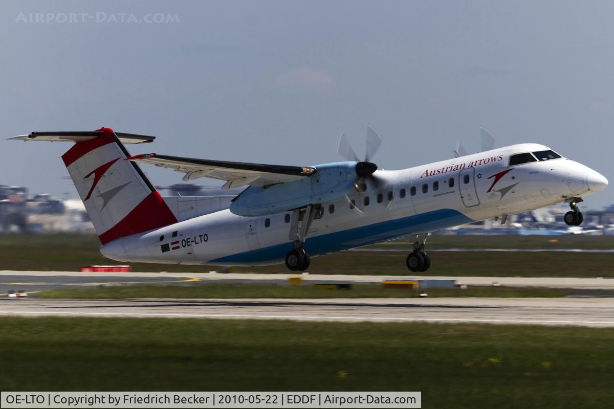 OE-LTO, 2000 De Havilland Canada DHC-8-314Q Dash 8 C/N 553, lift off RW18W