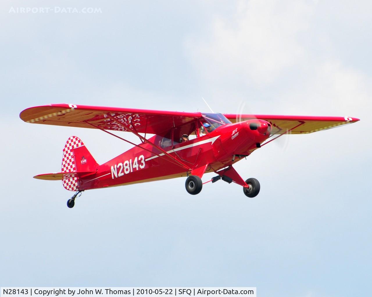 N28143, 1940 Piper J5A Cub Cruiser C/N 5-116, Virginia Regional Fly-In at Suffolk