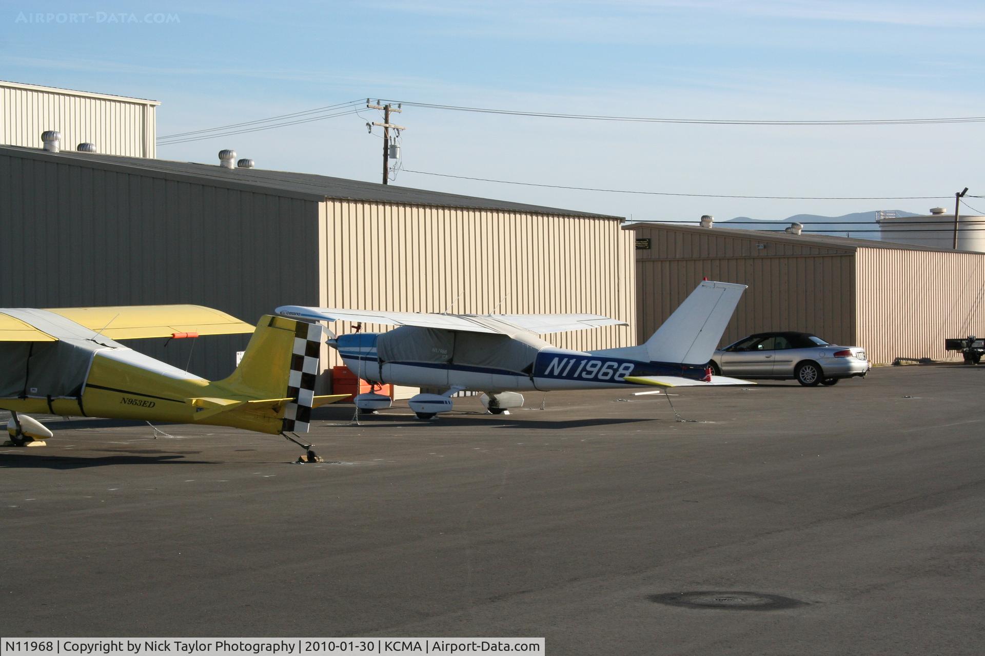 N11968, 1975 Cessna 177B Cardinal C/N 17702383, Sitting at CMA