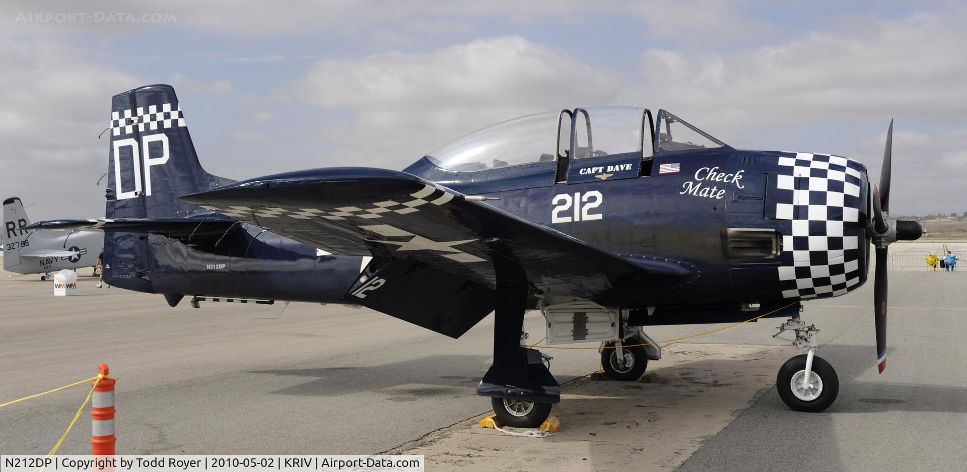 N212DP, 1949 North American T-28A Trojan C/N 159-128, March Field Airfest 2010