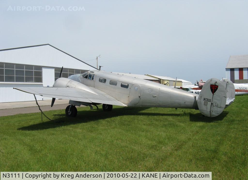 N3111, 1953 Beech D18S C/N A-964, Parked on a ramp by one of the FBOs.