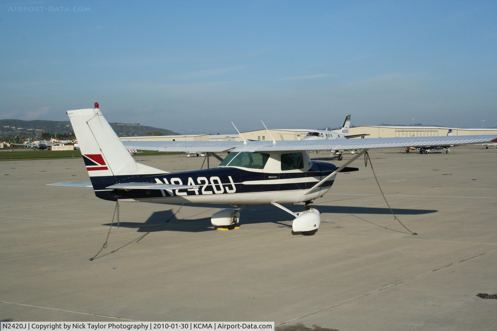 N2420J, 1966 Cessna 150G C/N 15065520, Sitting at CMA