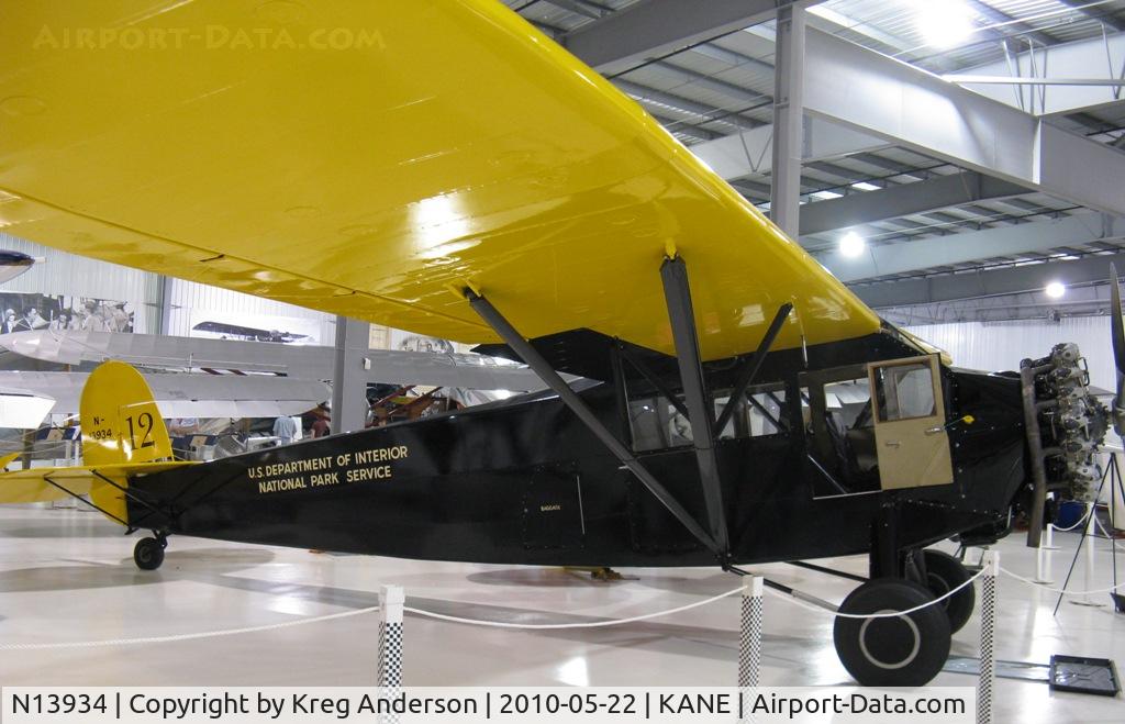 N13934, 1928 Fairchild FC-2W-2 C/N 531, At Blaine Aviation Weekend 2010.