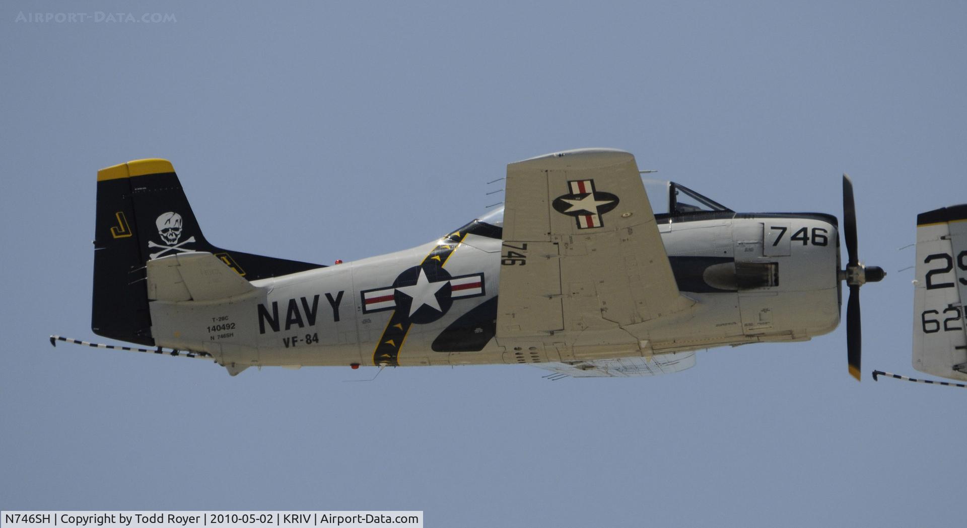 N746SH, North American T-28C Trojan C/N 226-69, March Field Airfest 2010