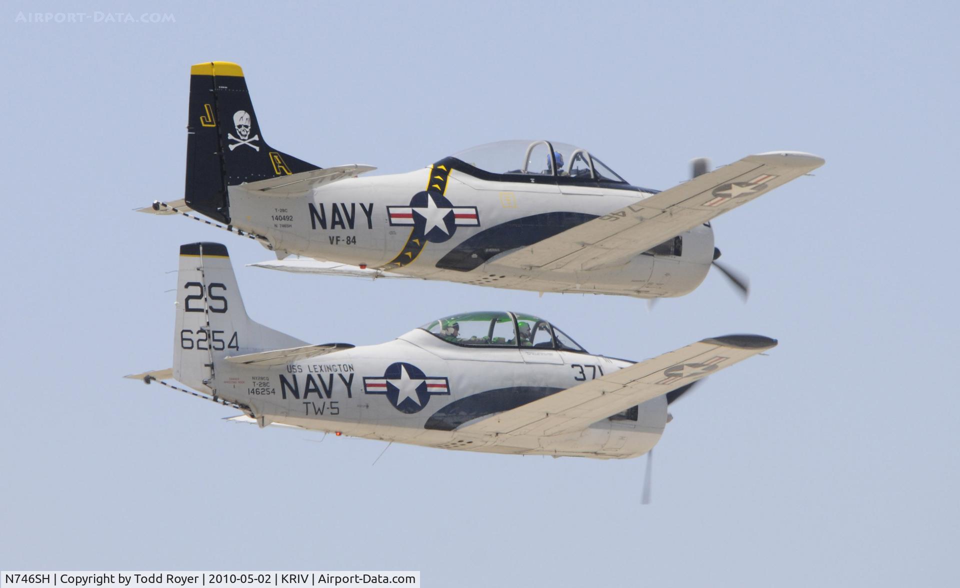 N746SH, North American T-28C Trojan C/N 226-69, March Field Airfest 2010