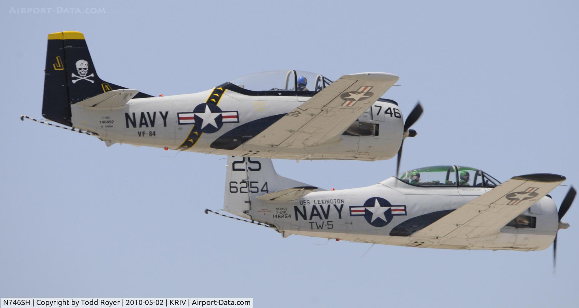 N746SH, North American T-28C Trojan C/N 226-69, March Field Airfest 2010