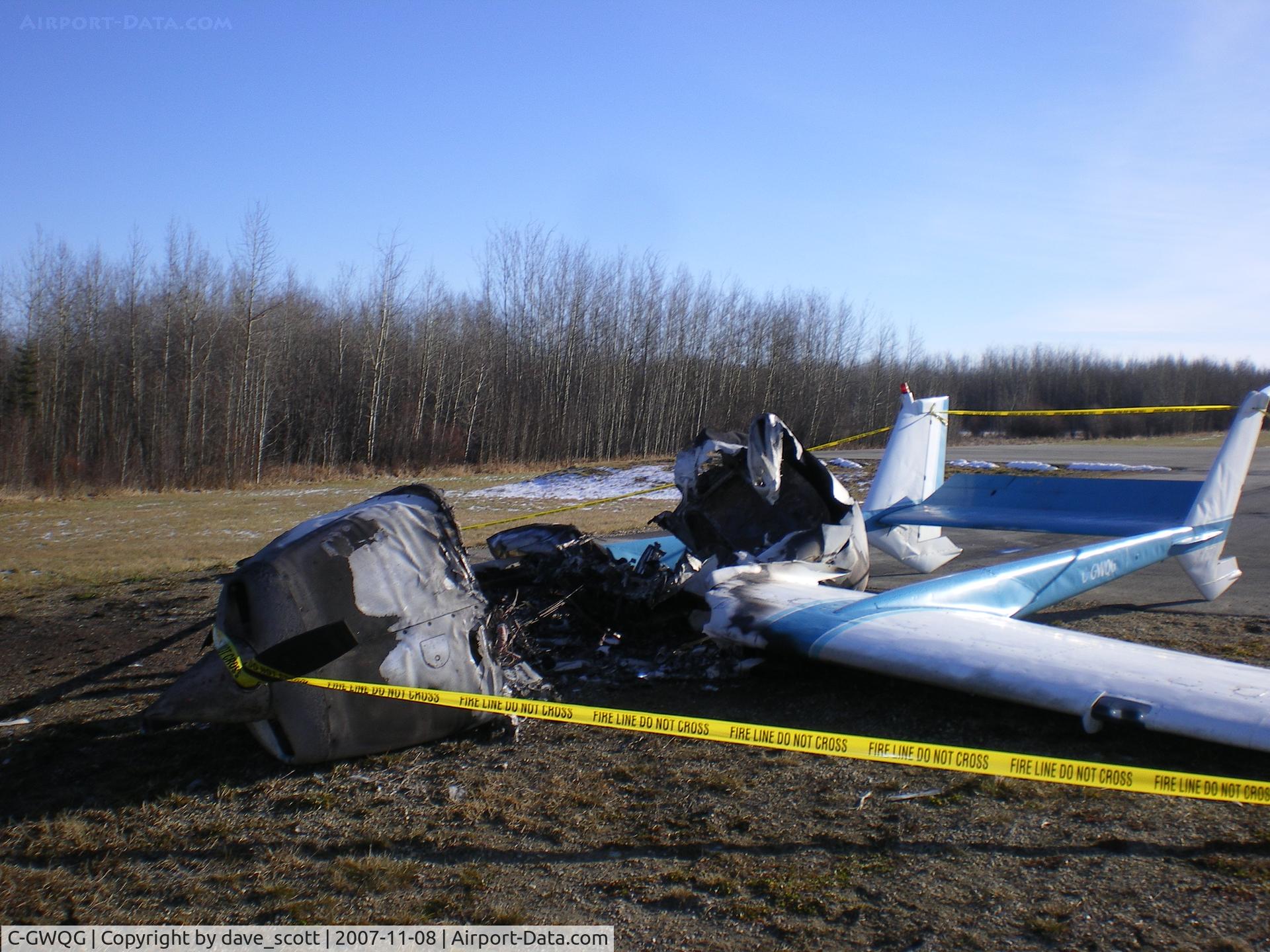 C-GWQG, 1966 Cessna 337A Super Skymaster C/N 337-0371, Caught fire on Take-off. Drayton Valley airfield