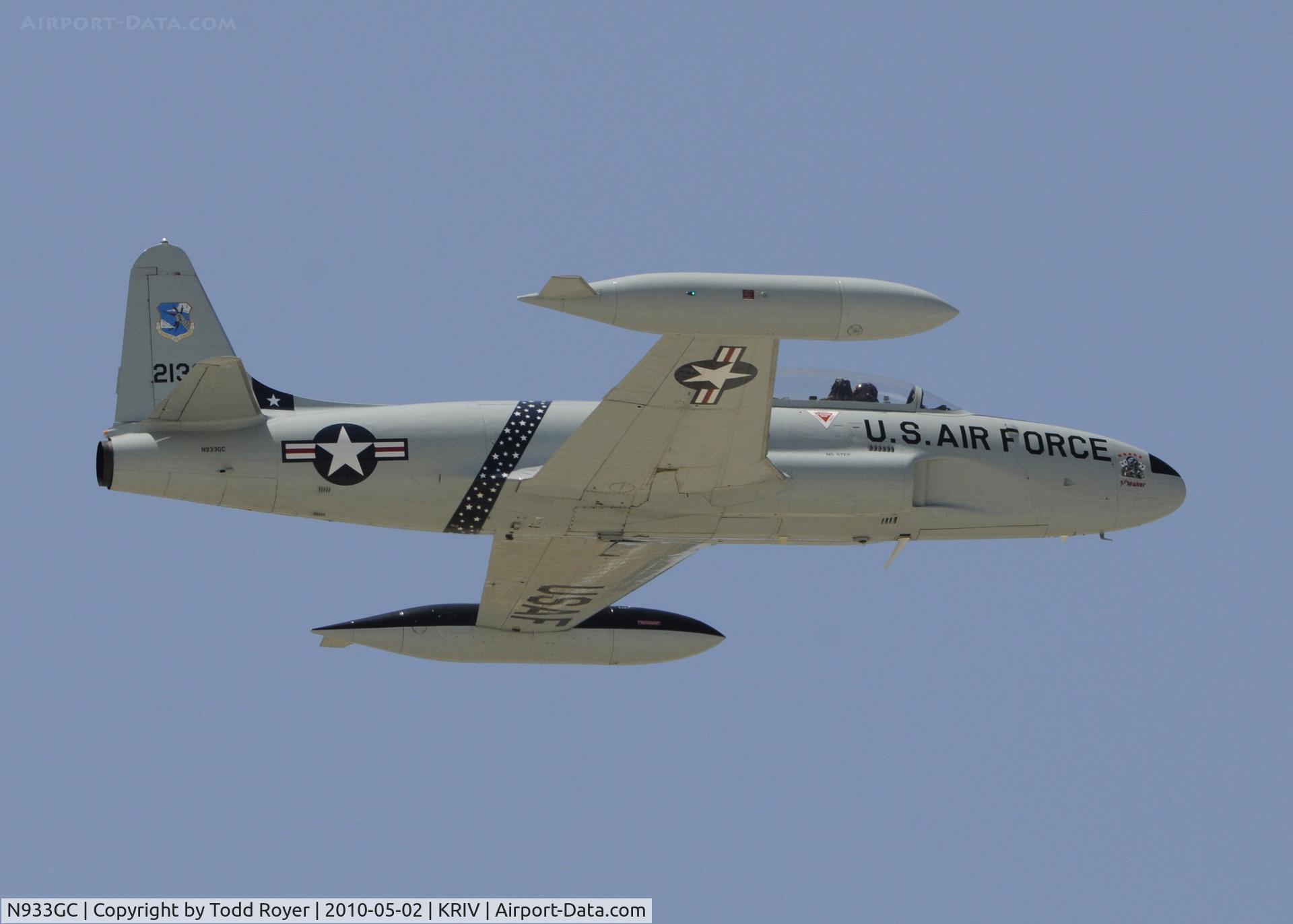 N933GC, 1954 Canadair T-33AN Silver Star 3 C/N T33-306, March Field Airfest 2010
