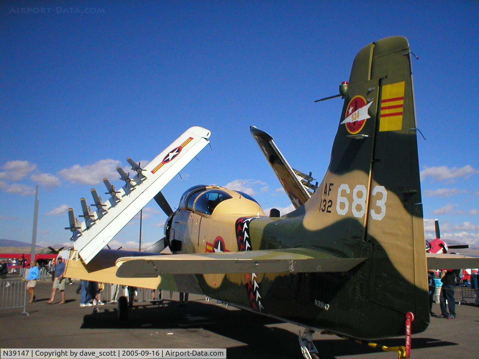 N39147, Douglas AD-5 (A-1E) Skyraider C/N 9540, Newly Restored Skyraider at Reno Air races