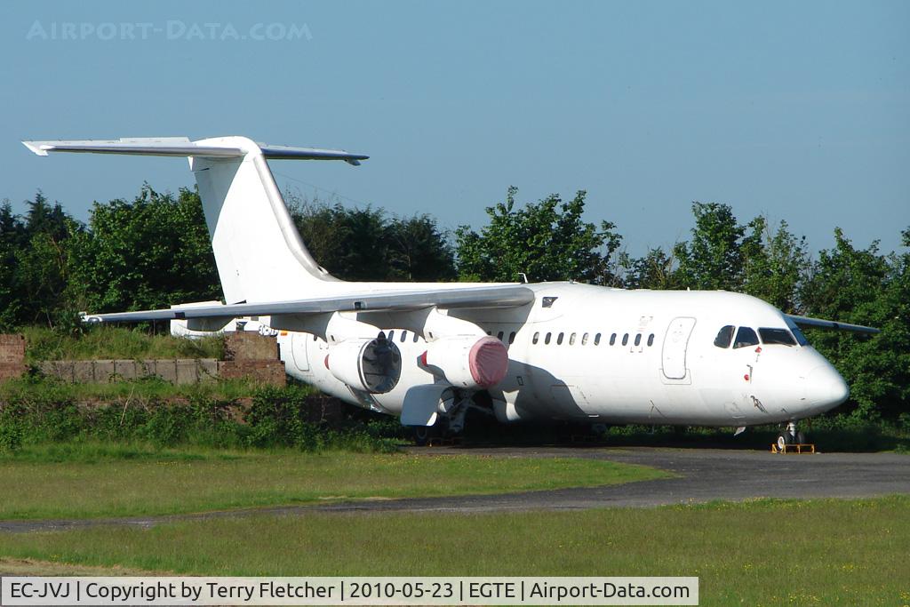 EC-JVJ, 1991 British Aerospace BAe.146-300 C/N E3195, Stored RJ Avro at Exeter