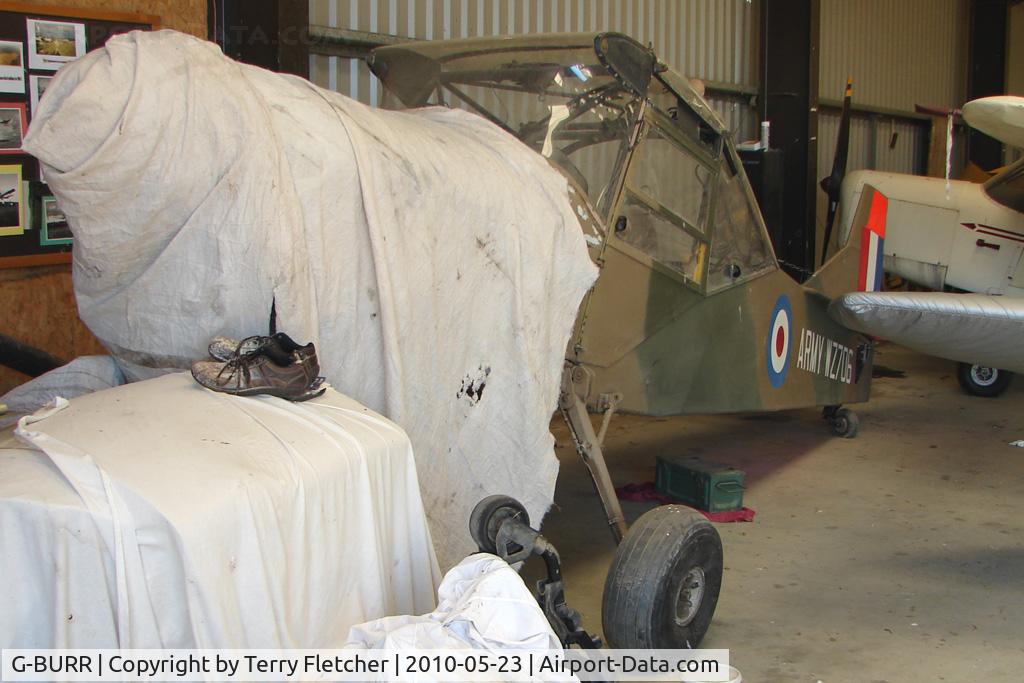 G-BURR, 1955 Auster AOP.9 C/N B5/10/32, Auster Aircraft Ltd AUSTER AOP.9 at Eggesford wears Serial WZ706