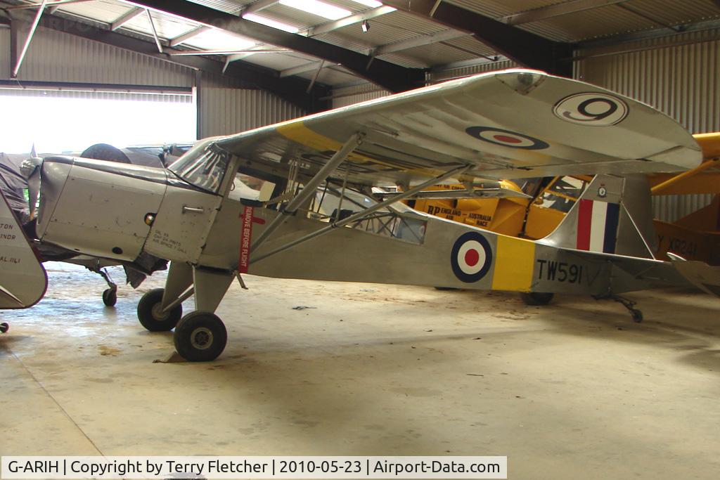 G-ARIH, 1946 Auster 6A Tugmaster C/N 2463, 1946 Auster Aircraft Ltd AUSTER 6A, c/n: 2463 at Eggesford wears Serial TW591
