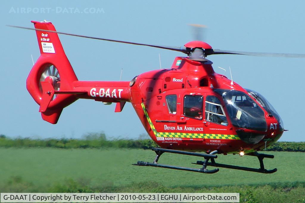 G-DAAT, 2003 Eurocopter EC-135T-2 C/N 0312, 2003 Eurocopter Deutschland Gmbh EC135 T2 of Devon Air Ambulance at Eaglescott , Devon (UK)