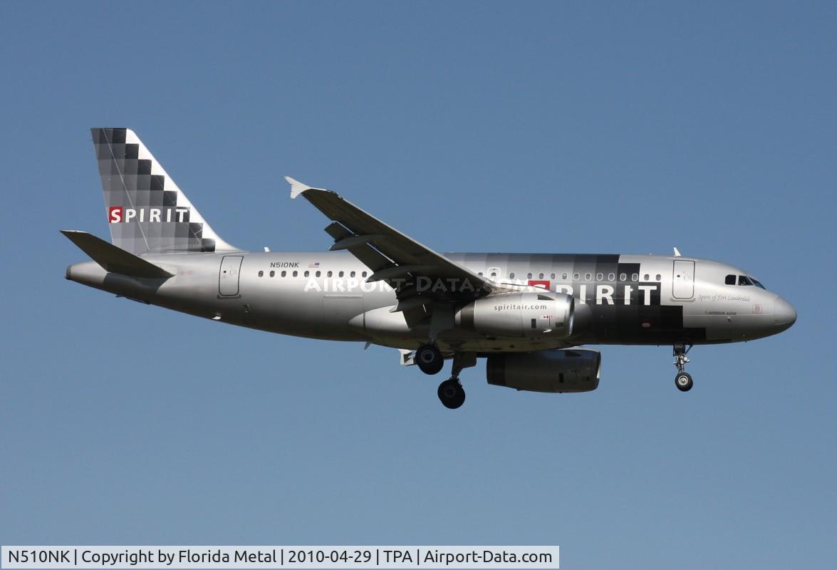 N510NK, 2005 Airbus A319-132 C/N 2622, Spirit A319