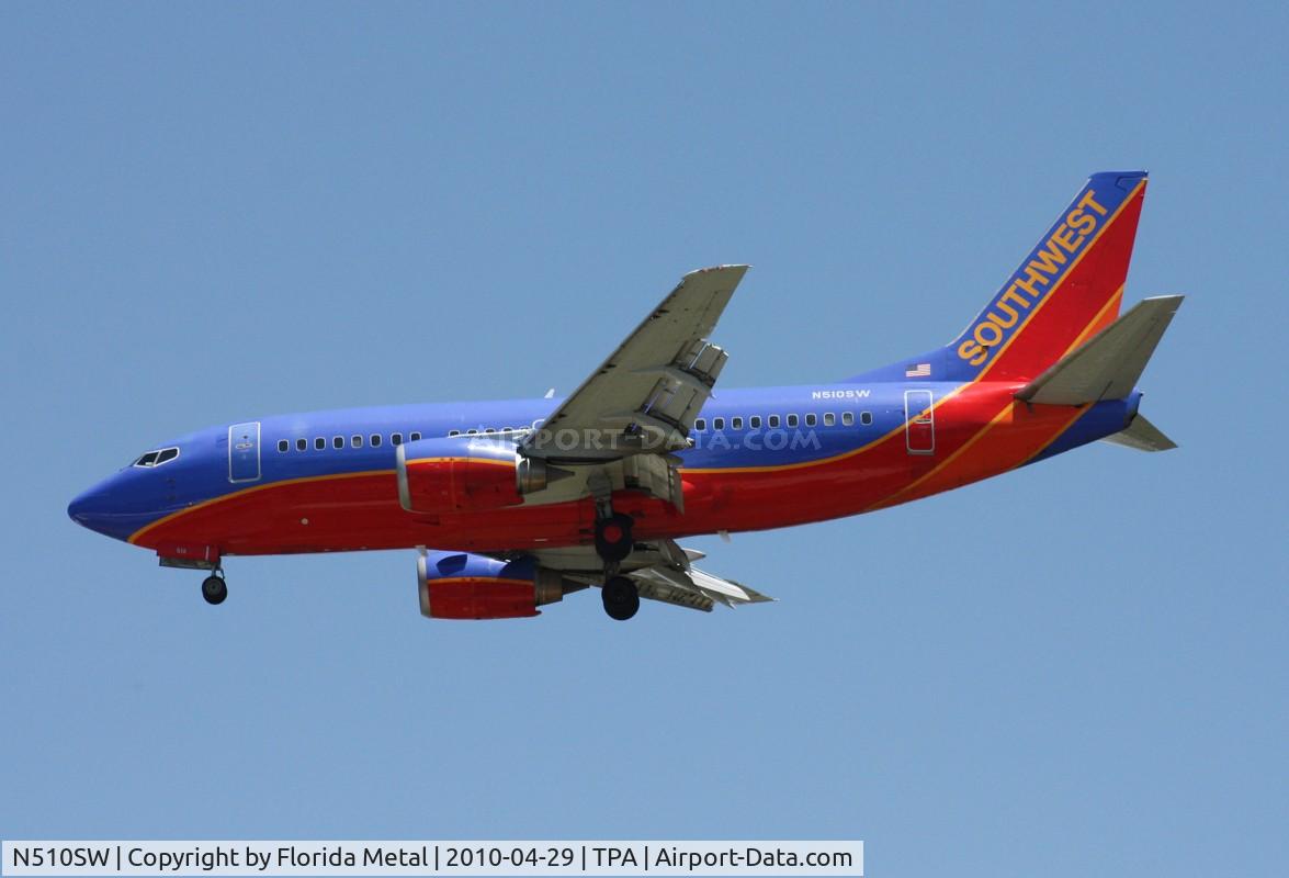 N510SW, 1990 Boeing 737-5H4 C/N 24187, Southwest 737-500