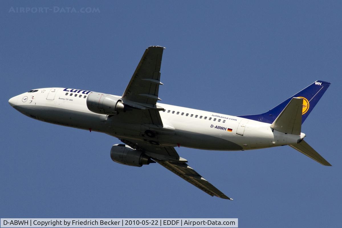 D-ABWH, 1989 Boeing 737-330 C/N 24284, departing via RW25L