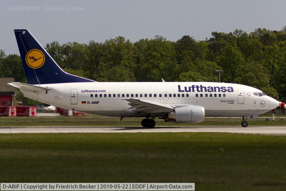 D-ABIF, 1991 Boeing 737-530 C/N 24820, departing via RW18W