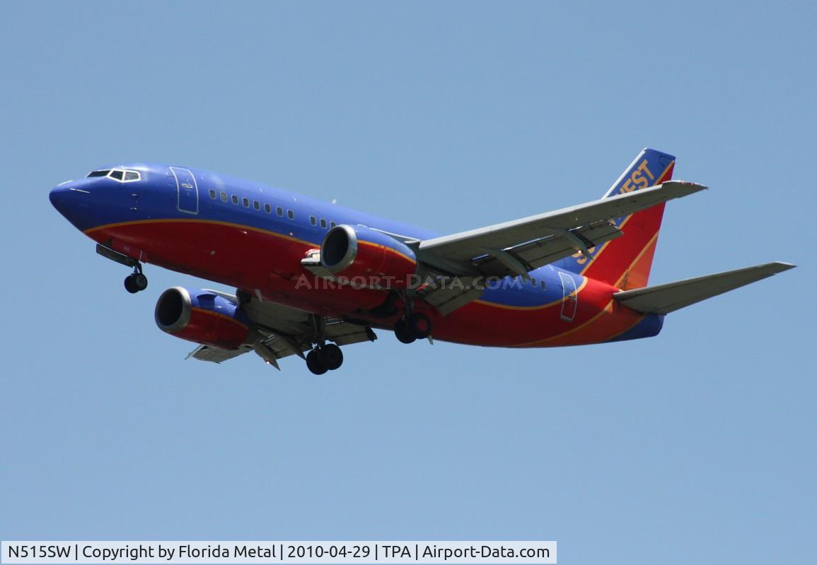 N515SW, 1991 Boeing 737-5H4 C/N 25154, Southwest 737-500