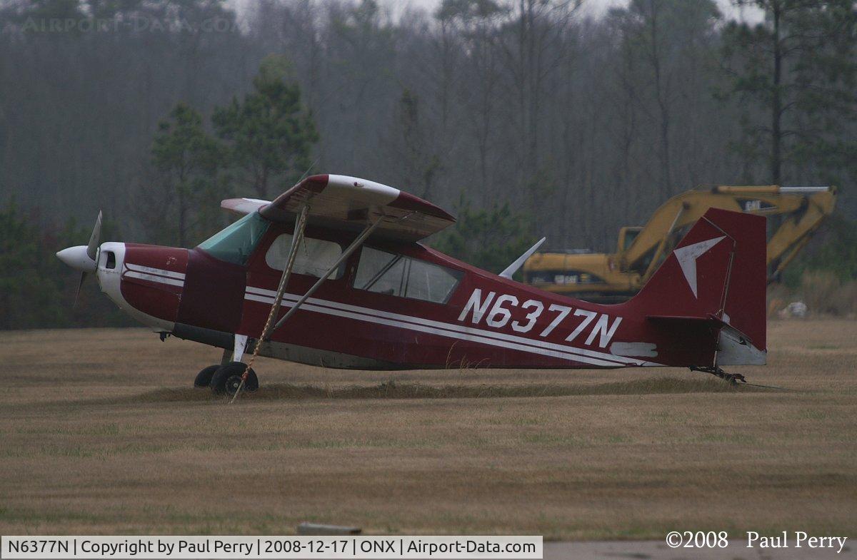 N6377N, 1967 Champion 7GCAA Citabria C/N 91, Sitting quietly on a dreary day
