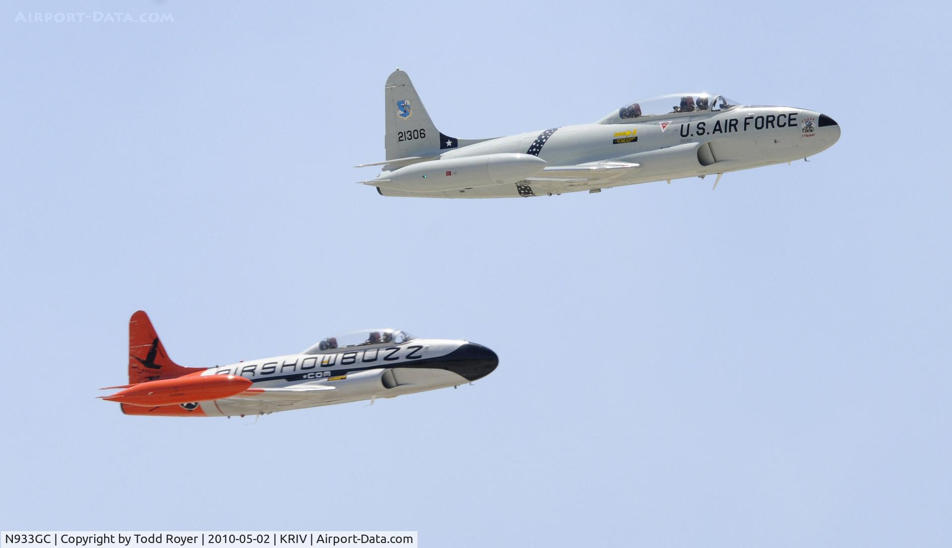 N933GC, 1954 Canadair T-33AN Silver Star 3 C/N T33-306, March Field Airfest 2010