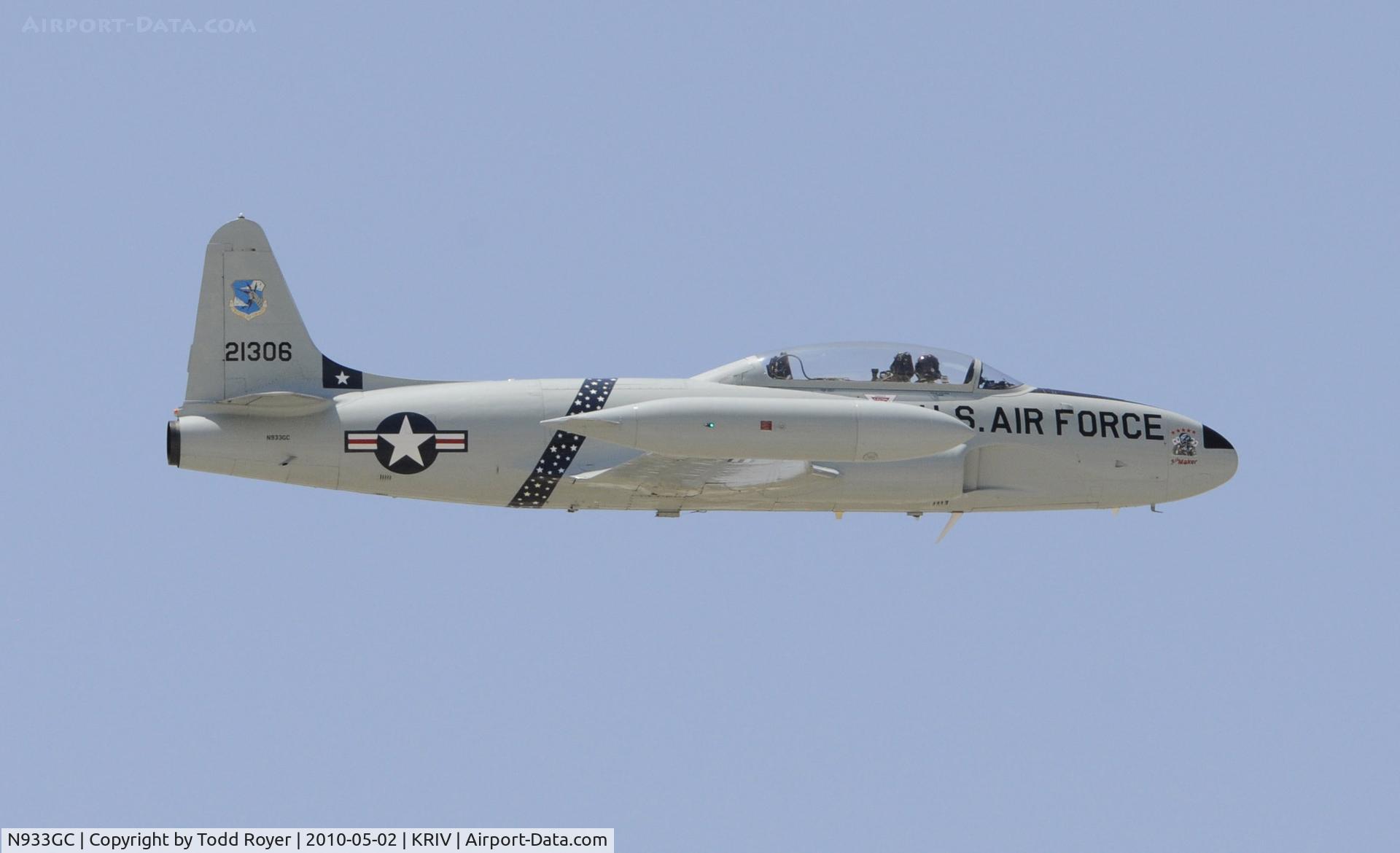 N933GC, 1954 Canadair T-33AN Silver Star 3 C/N T33-306, March Field Airfest 2010