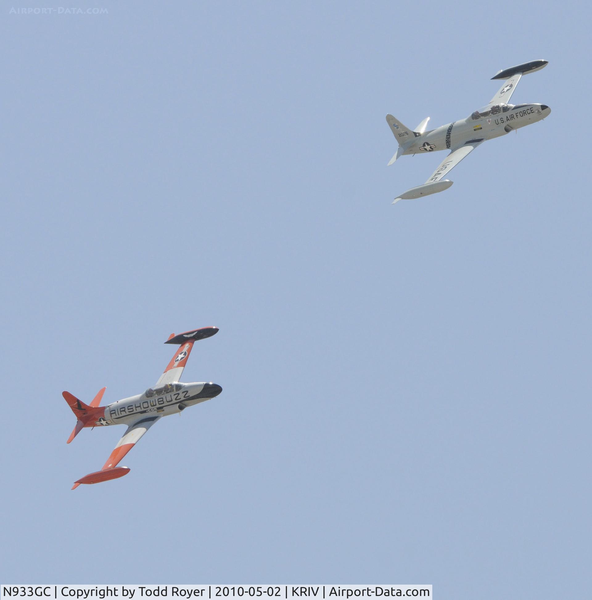 N933GC, 1954 Canadair T-33AN Silver Star 3 C/N T33-306, March Field Airfest 2010