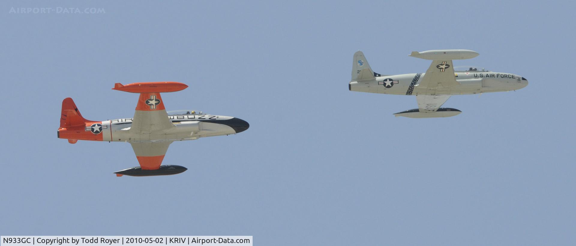 N933GC, 1954 Canadair T-33AN Silver Star 3 C/N T33-306, March Field Airfest 2010