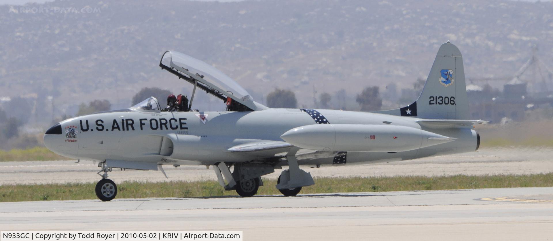N933GC, 1954 Canadair T-33AN Silver Star 3 C/N T33-306, March Field Airfest 2010