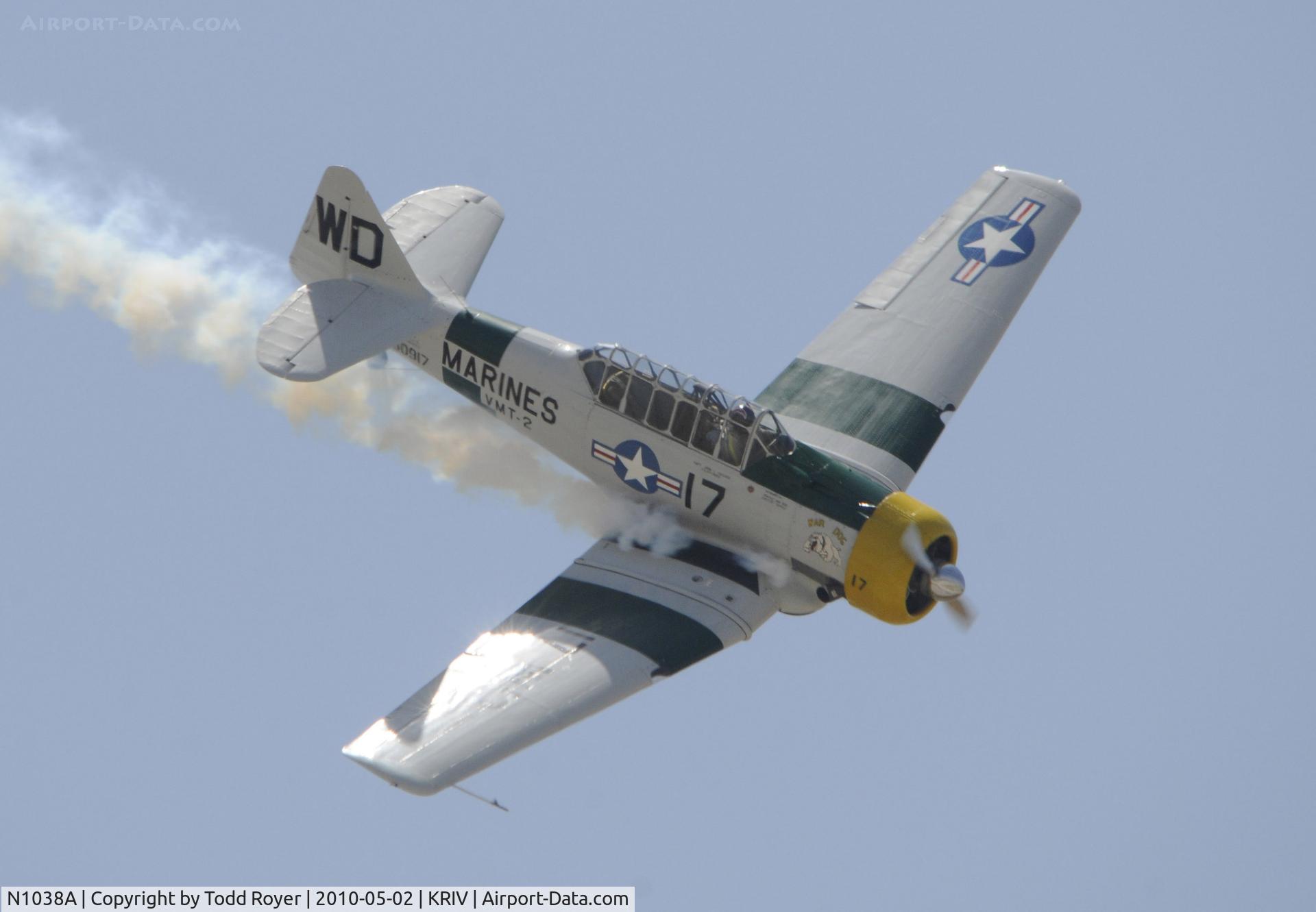 N1038A, 1944 North American SNJ-5 Texan C/N 90917 (121-41633), March Field Airfest 2010