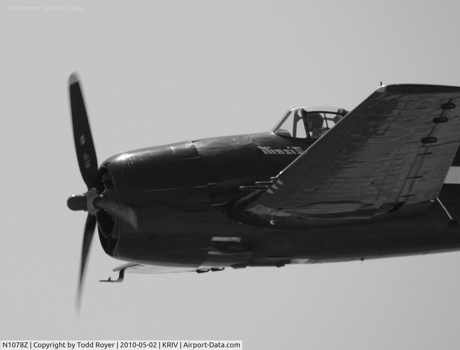 N1078Z, 1963 Grumman F6F-5 Hellcat C/N 27354801-66, March Field Airfest 2010
