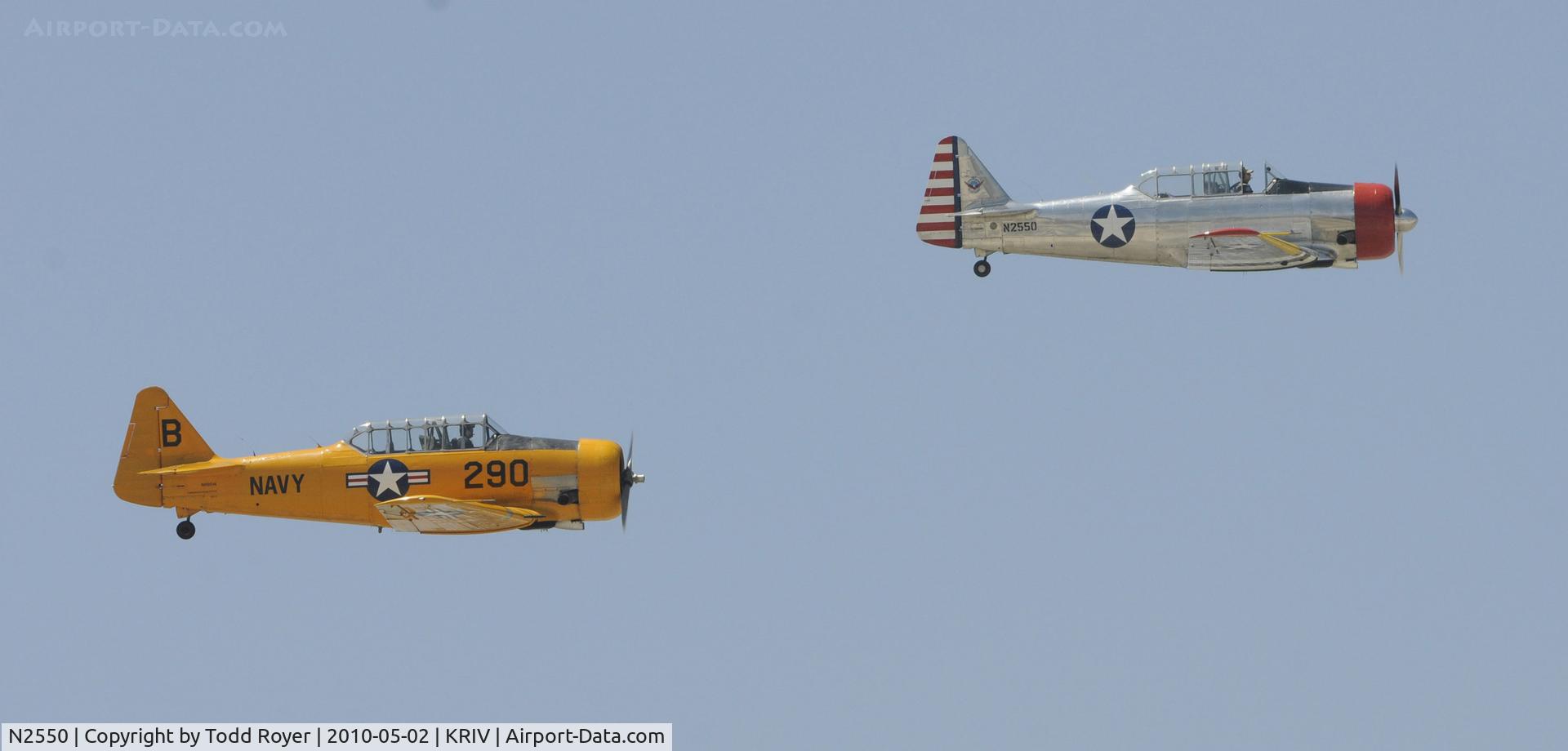 N2550, 1985 North American SNJ-5 Texan C/N 43683, March Field Airfest 2010