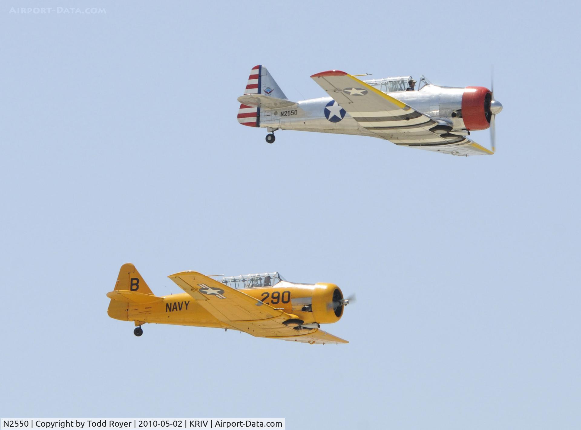 N2550, 1985 North American SNJ-5 Texan C/N 43683, March Field Airfest 2010