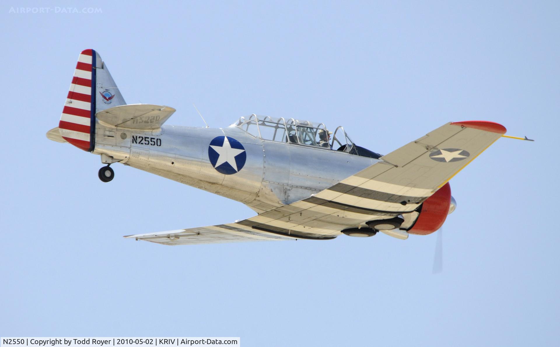 N2550, 1985 North American SNJ-5 Texan C/N 43683, March Field Airfest 2010