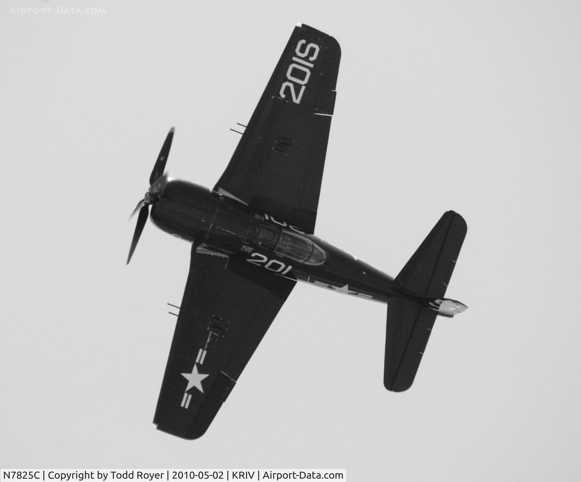 N7825C, 1948 Grumman F8F-2 (G58) Bearcat C/N D.1227, March Field Airfest 2010