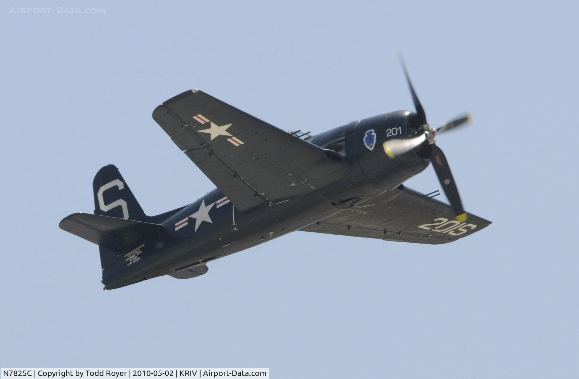 N7825C, 1948 Grumman F8F-2 (G58) Bearcat C/N D.1227, March Field Airfest 2010