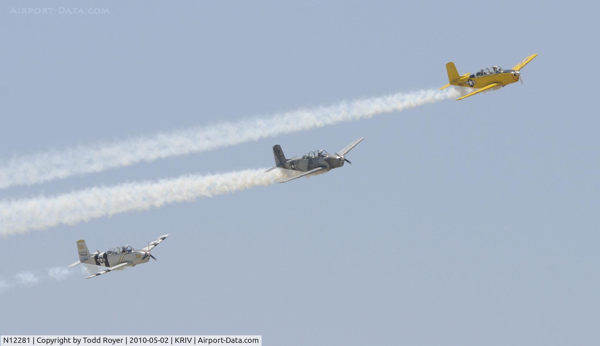 N12281, 1955 Beech T-34A (A45) Mentor Mentor C/N G-293, March Field Airfest 2010