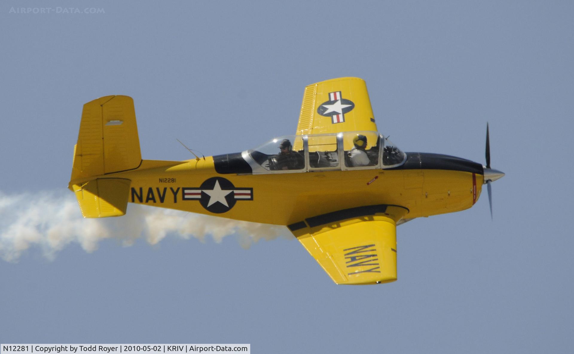 N12281, 1955 Beech T-34A (A45) Mentor Mentor C/N G-293, March Field Airfest 2010