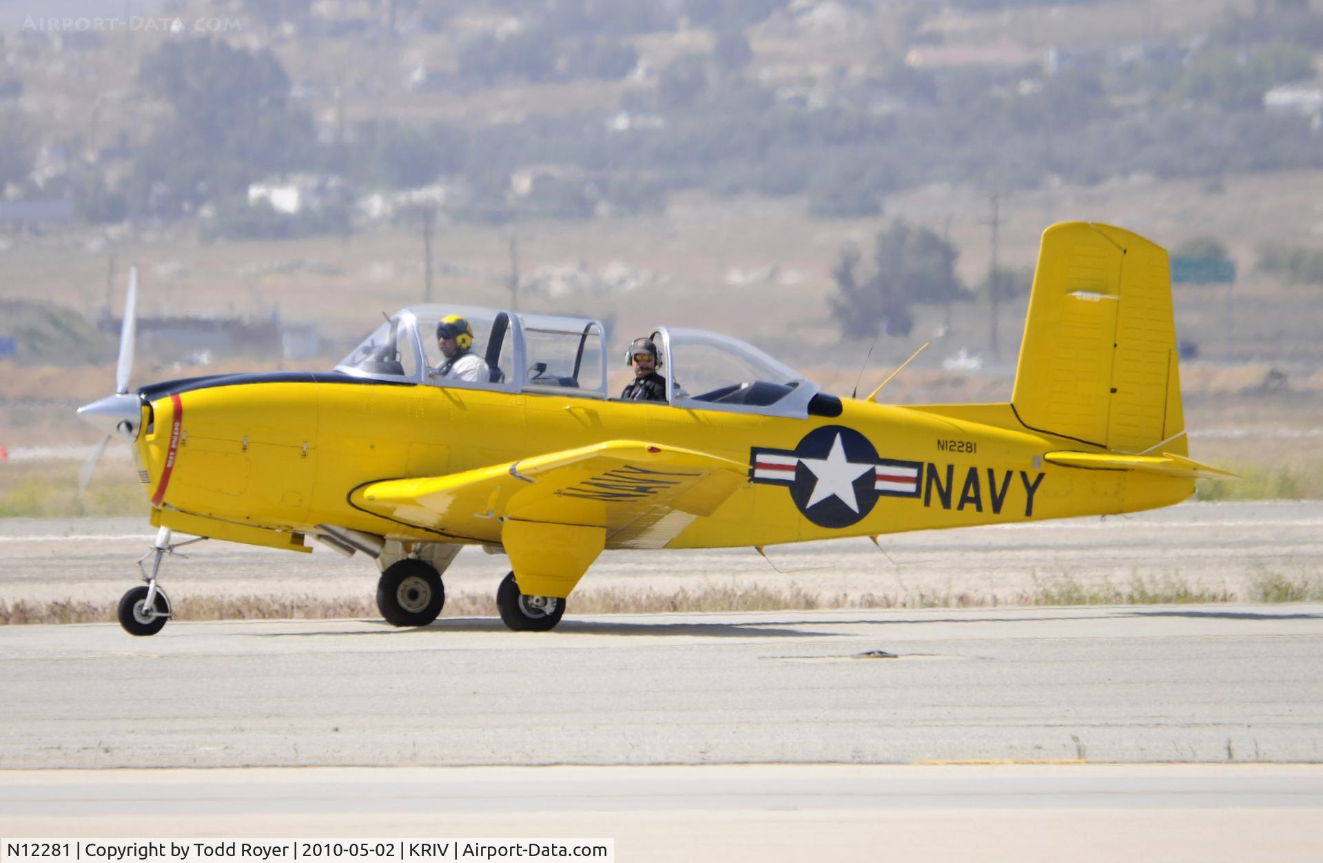 N12281, 1955 Beech T-34A (A45) Mentor Mentor C/N G-293, March Field Airfest 2010