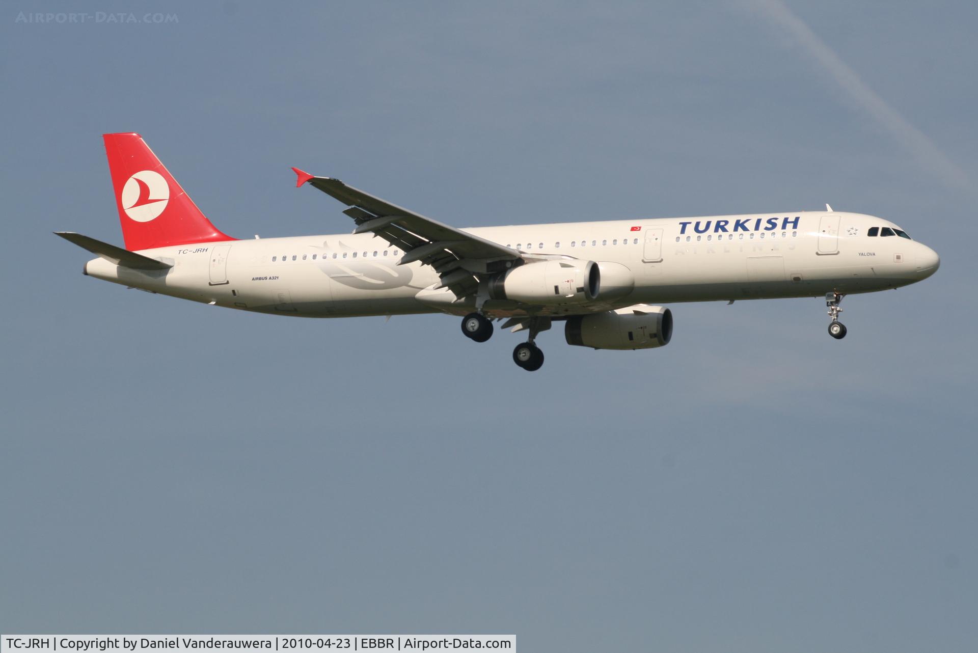 TC-JRH, 2008 Airbus A321-231 C/N 3350, Arrival of flight TK1937 to RWY 02
