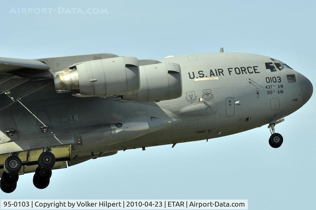 95-0103, 1995 McDonnell Douglas C-17A Globemaster III C/N P-28, at rms