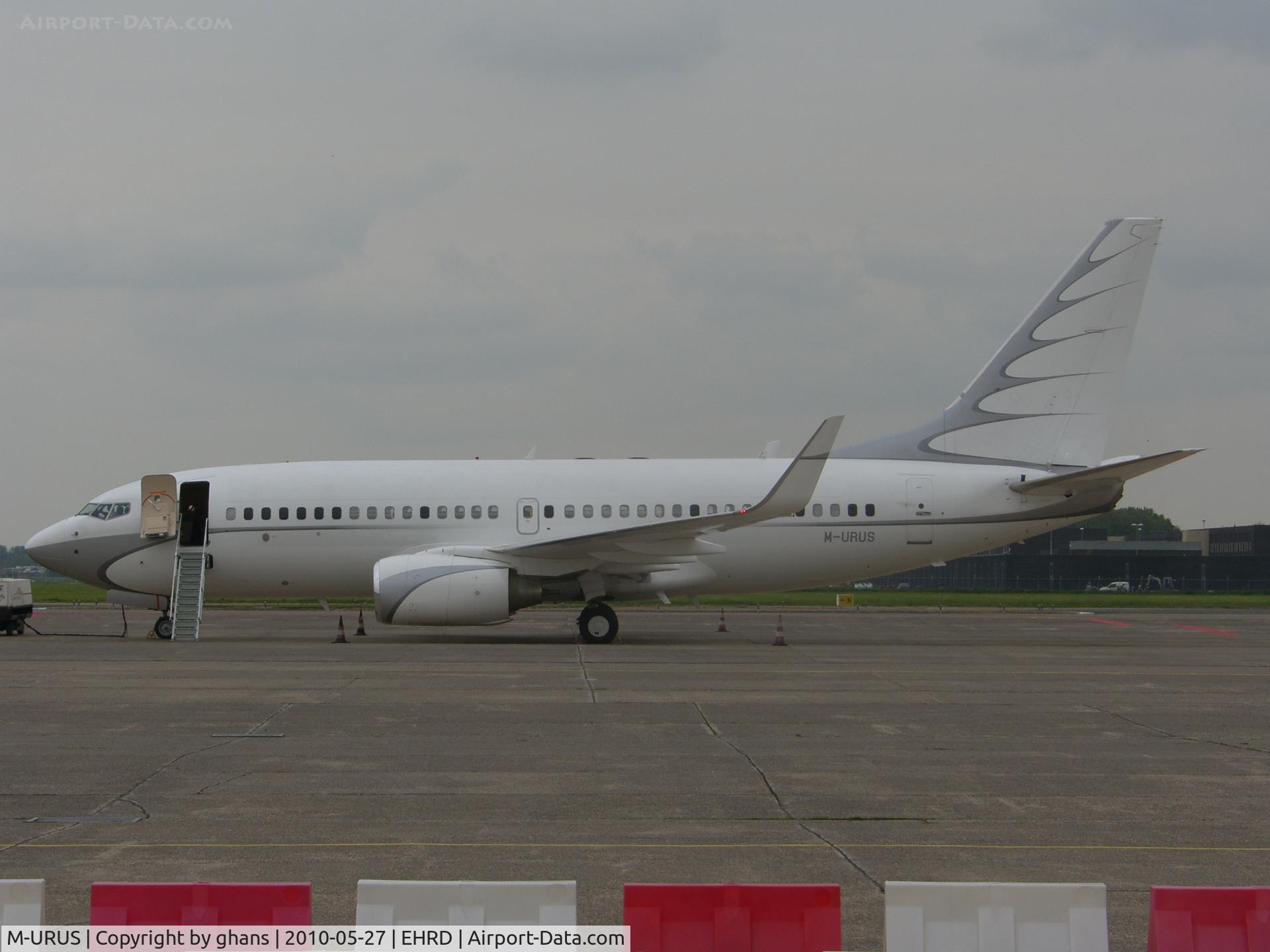 M-URUS, 2005 Boeing 737-7GC BBJ C/N 34622, On a short visit to Rotterdam
