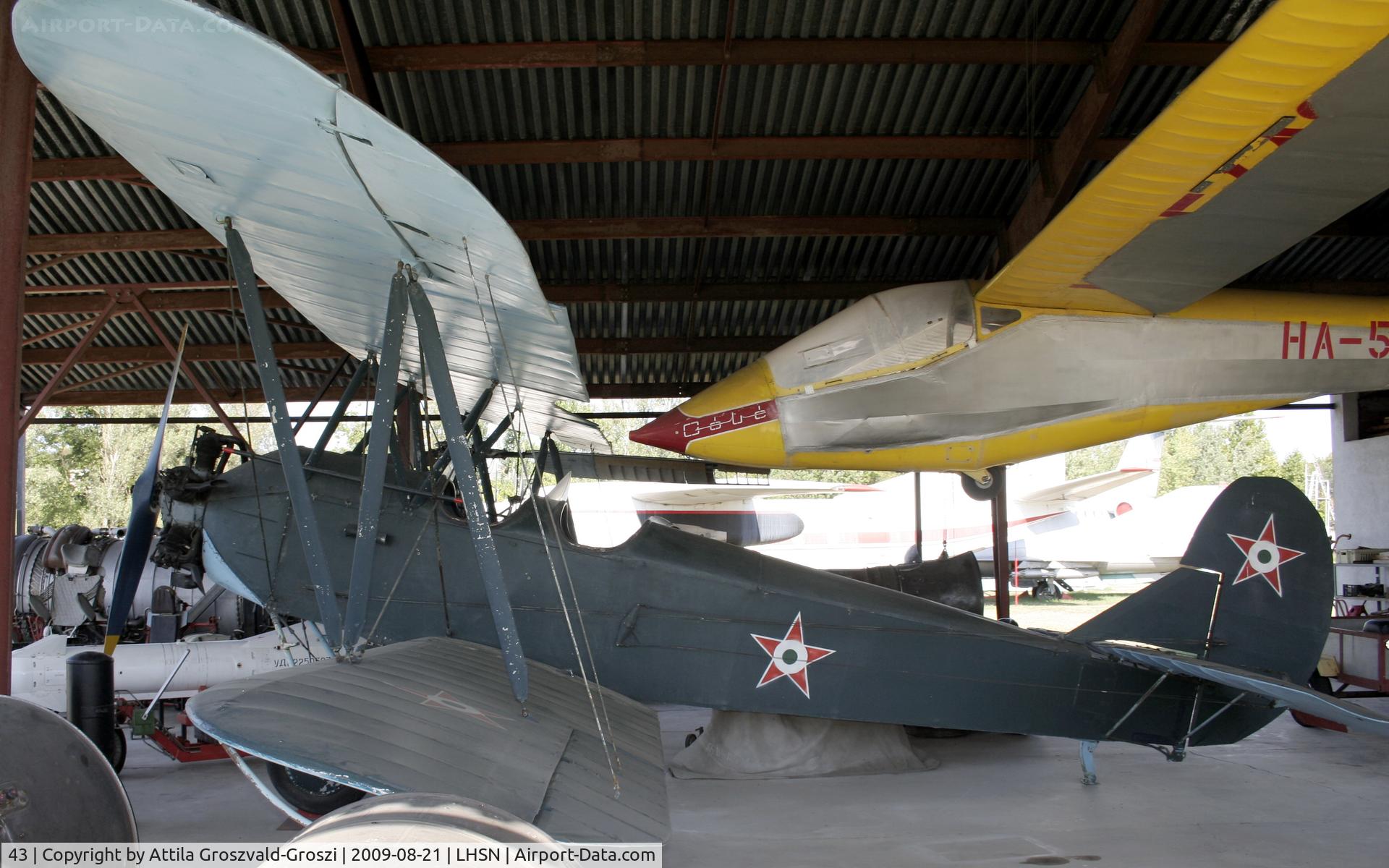 43, 1954 PZL-Okecie CSS-13 (Polikarpov Po-2) C/N 0443, Szolnok Szandaszöllös Airplane Museum