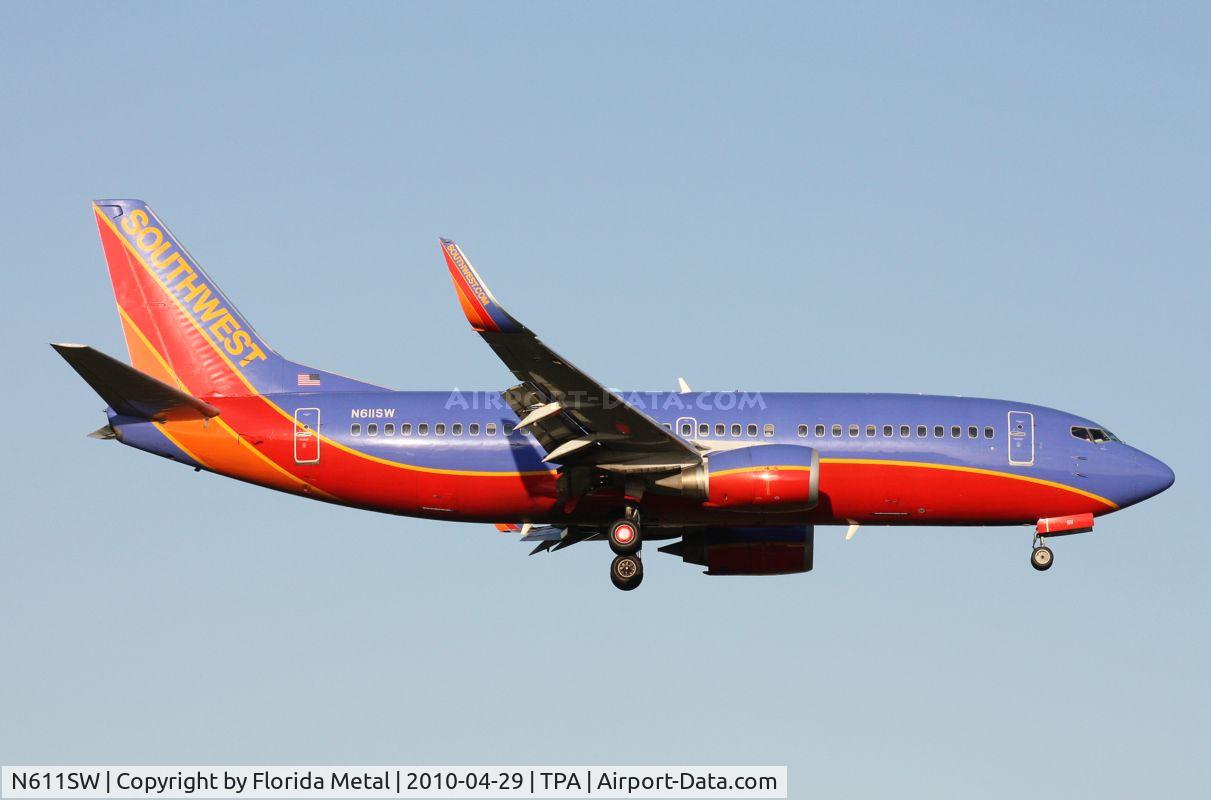 N611SW, 1995 Boeing 737-3H4 C/N 27697, Southwest 737-300