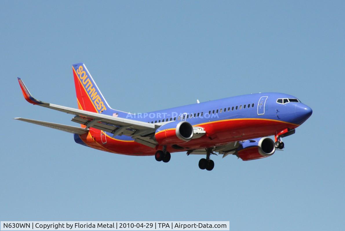 N630WN, 1996 Boeing 737-3H4 C/N 27705, Southwest 737-300